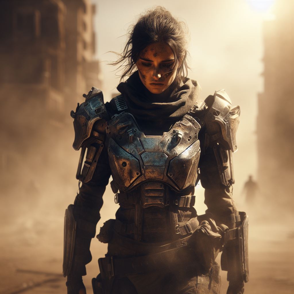AI generated: DALL·E prompt: digital art, best quality, full-length body shot, ... (DALL·E - Character Design)