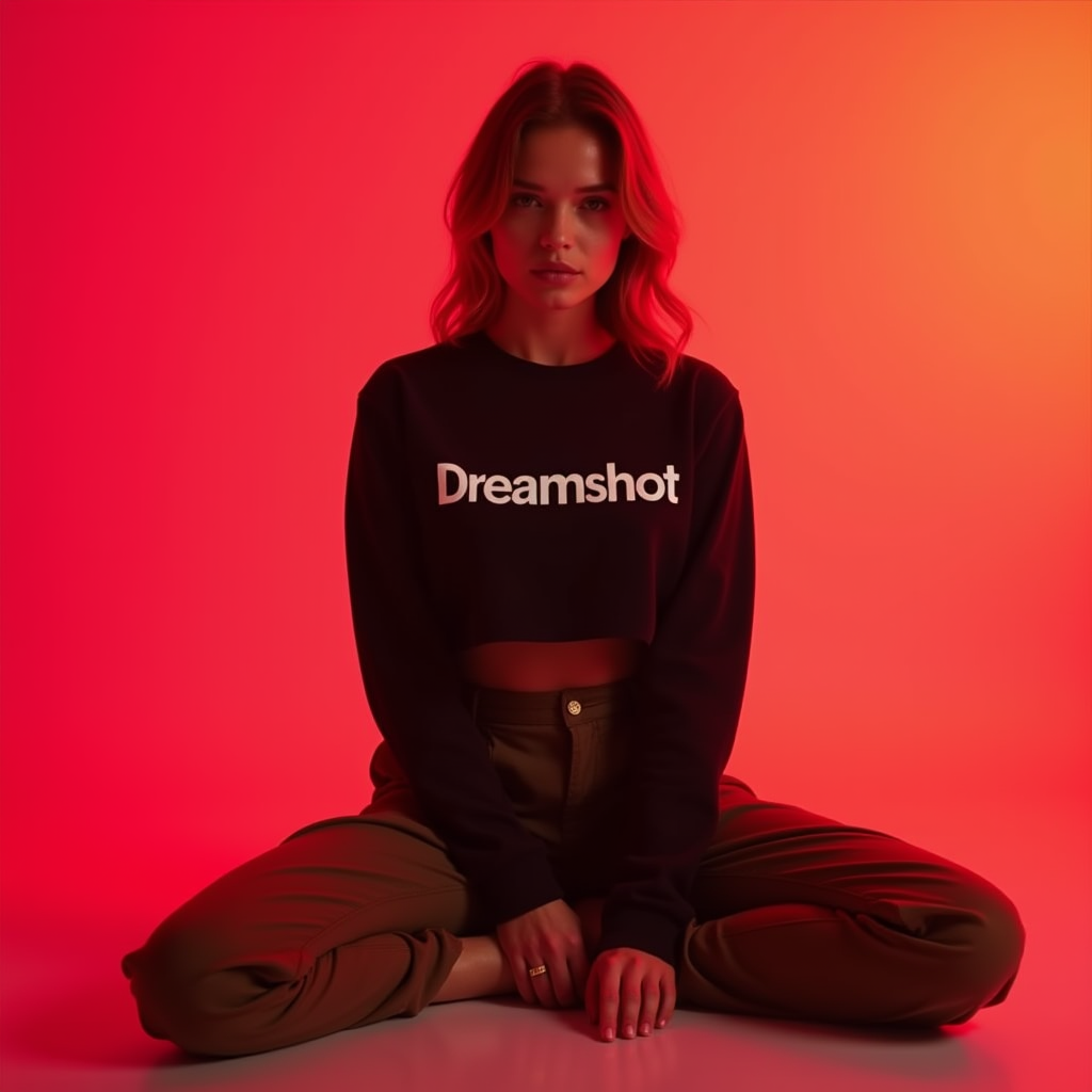 AI generated: FLUX prompt: wide and low angle, cinematic, fashion photography... (FLUX - Portraits)