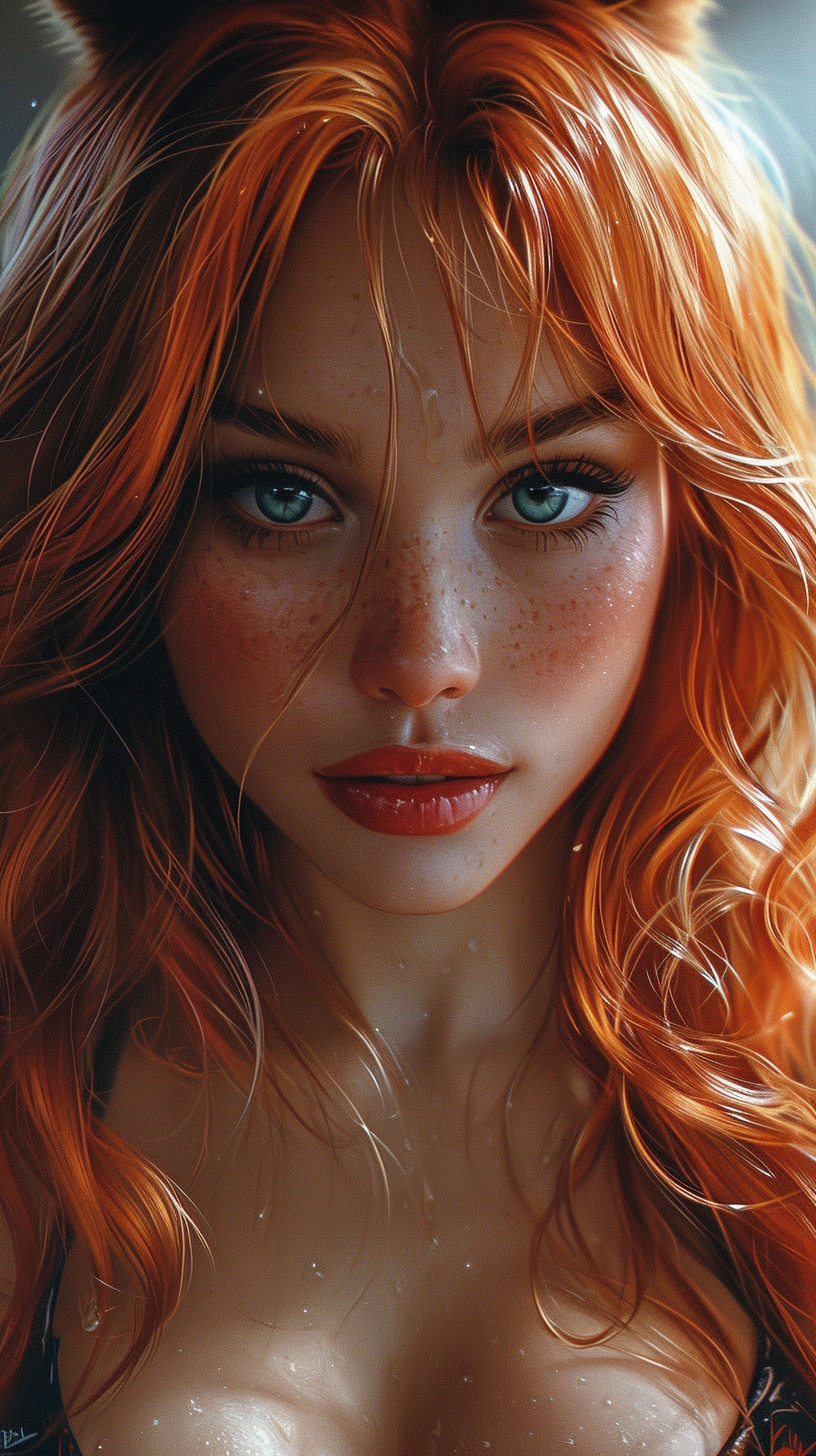 AI generated: Midjourney prompt: Hot Jessica Rabbit is gorgeous, Artgerm style, v... (Midjourney - Portraits)