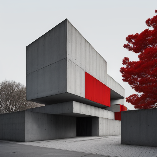 monolithic concrete architecture travertine minimal facade