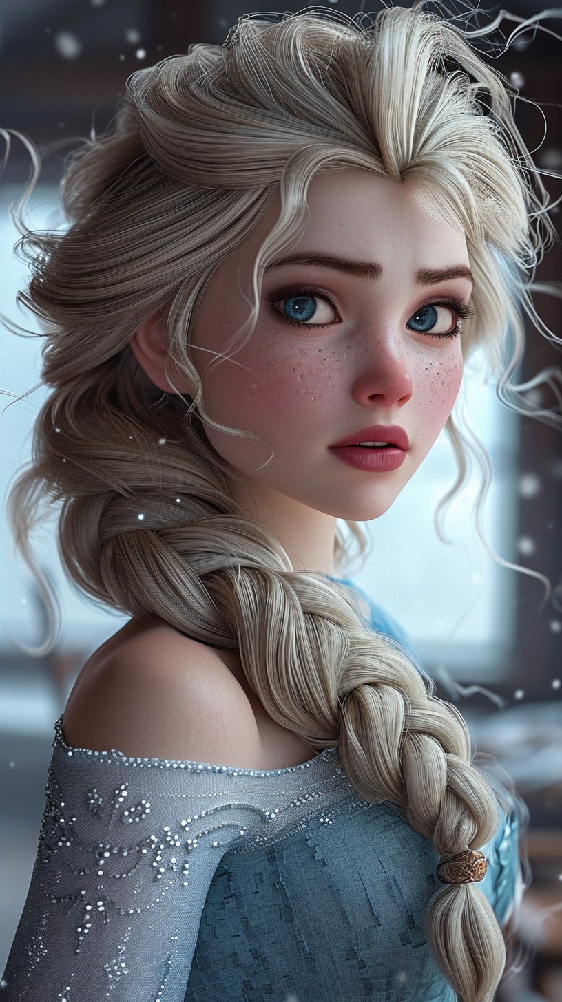 Midjourney prompt: a close up of a person wearing a dress, portrait o... - Midjourney