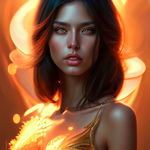 Openjourney prompt: portrait of a gorgeous dark-haired female in the s... - Openjourney