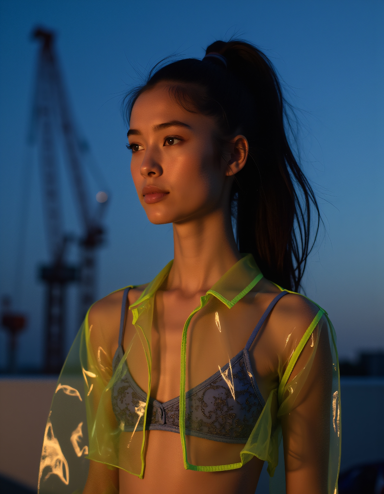 AI generated: FLUX prompt: documentary photography, Street fashion shot from ... (FLUX - Fashion)
