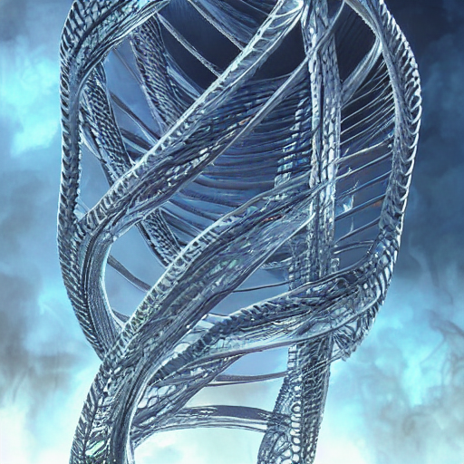 Stable Diffusion Dna Cell Stable Diffusion prompt: a giant dna double helix emergin...