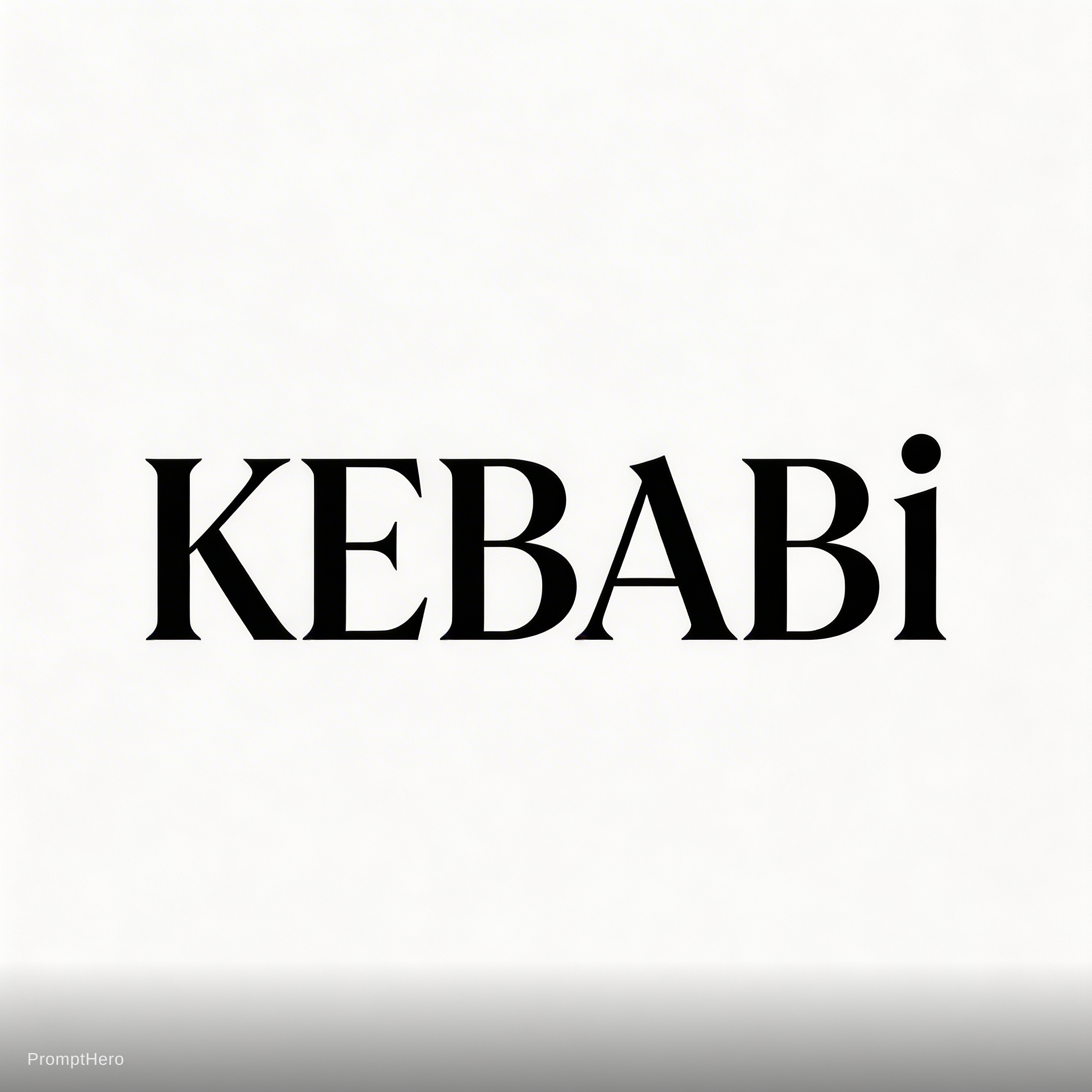 AI generated: Seedream 5 prompt: Minimalist logotype design for a premium kebab res... (Seedream 5 - Logos, Icons & Design)