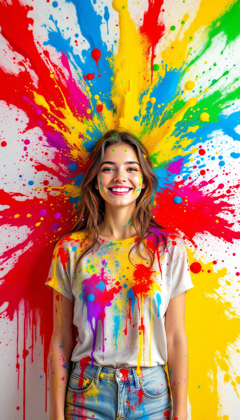 AI generated: FLUX prompt: a full body photograph of young female looking at ... (FLUX - Photography)