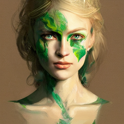 Stable Diffusion prompt: a portrait of a blonde woman wit...
