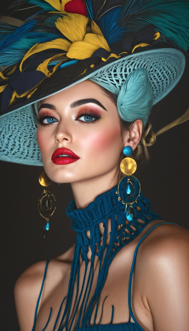 AI generated: Stable Diffusion prompt: The image features a woman wearing a black top and... (Stable Diffusion - Photography)