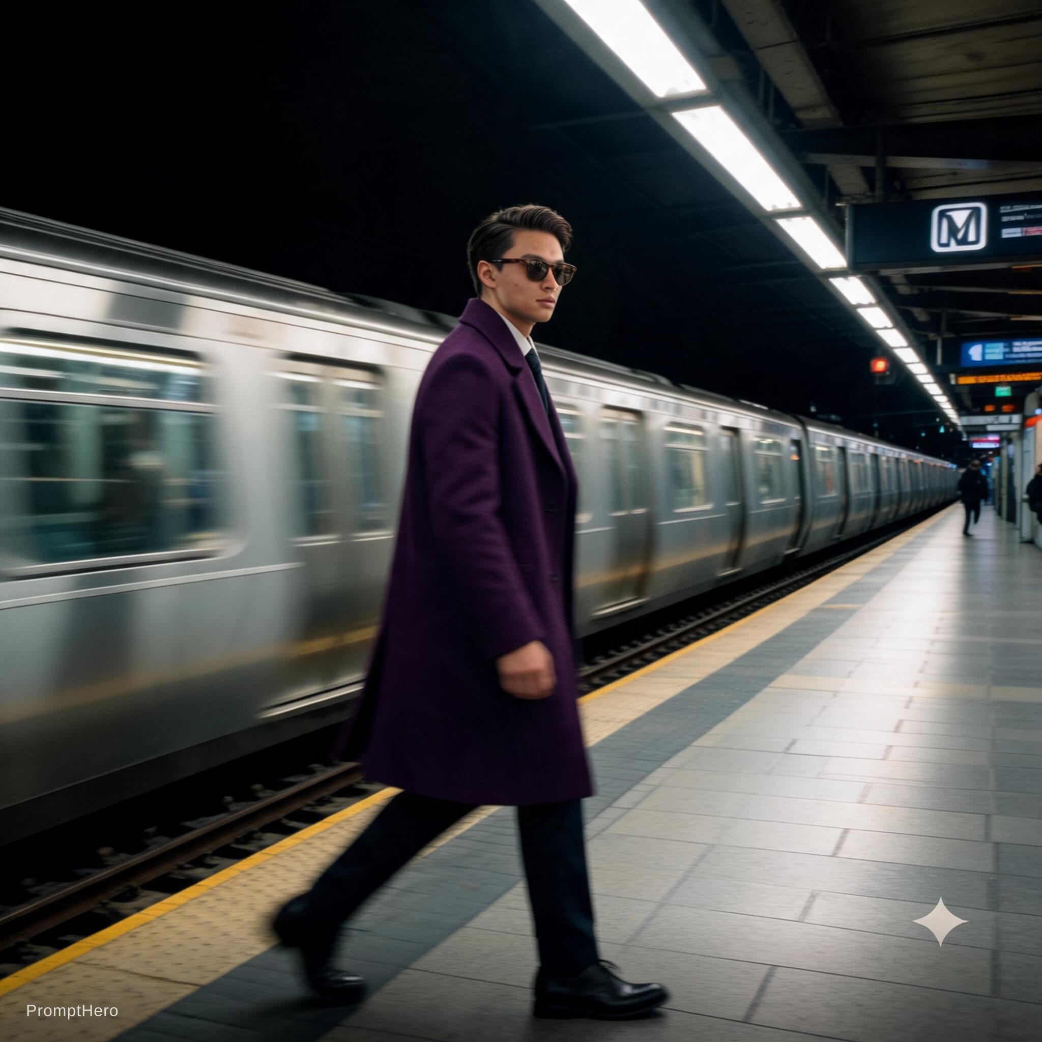 AI generated: Seedream 5 prompt: fashion editorial photography, motion blur, male m... (Seedream 5 - Fashion)