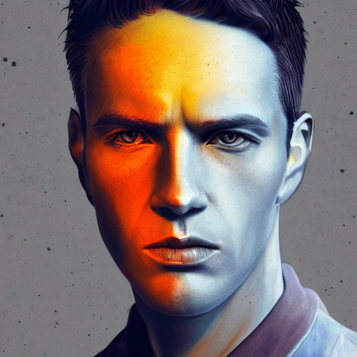 Stable Diffusion prompt: A portrait of a man , face detai...