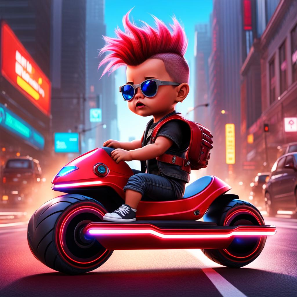 صورة مولدة بالذكاء الاصطناعي: Born to be wild (don't tell mom) (نموذج Stable Diffusion - صور شخصية)