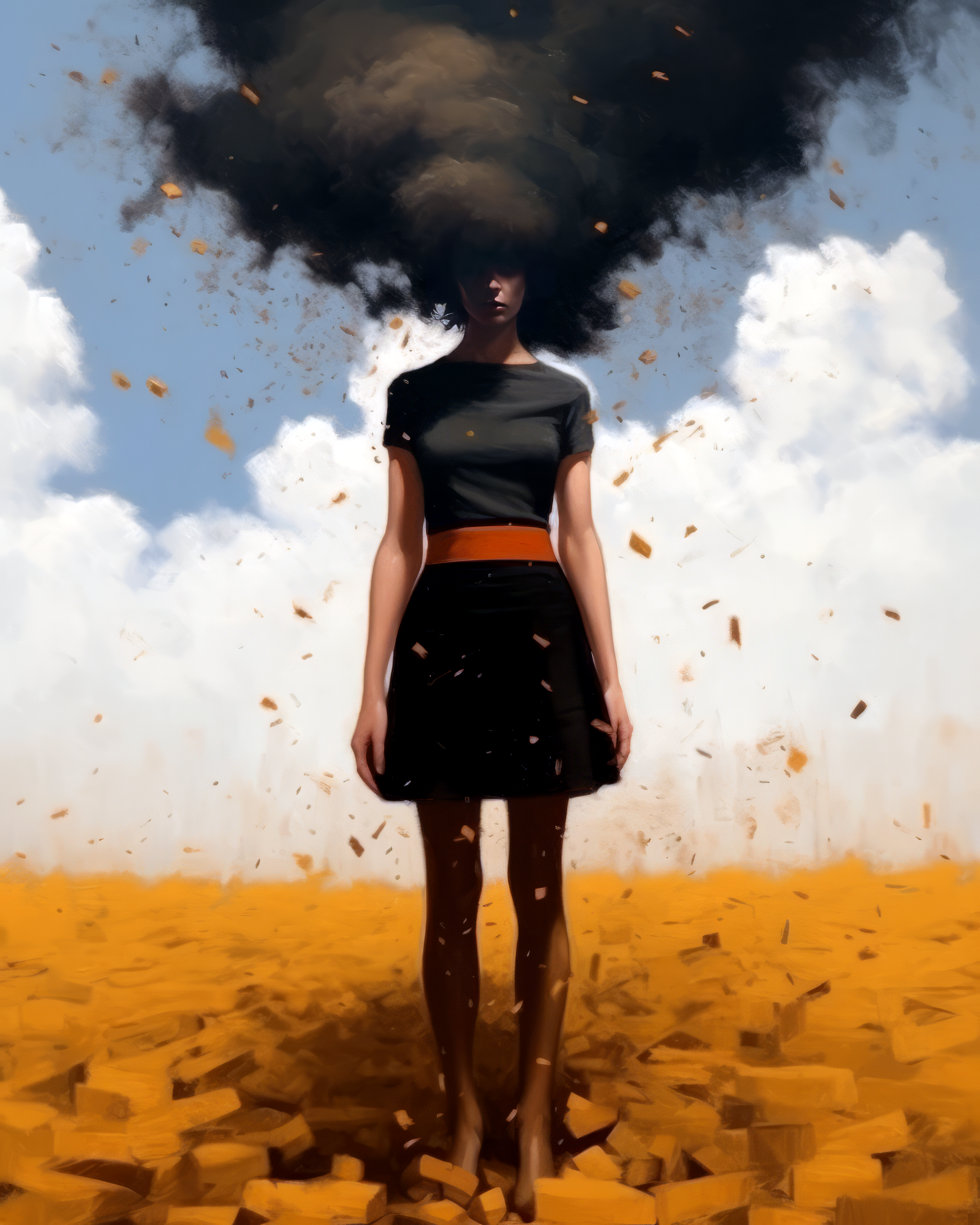 AI generated: I am Janes smoke hair (Midjourney - Photography)