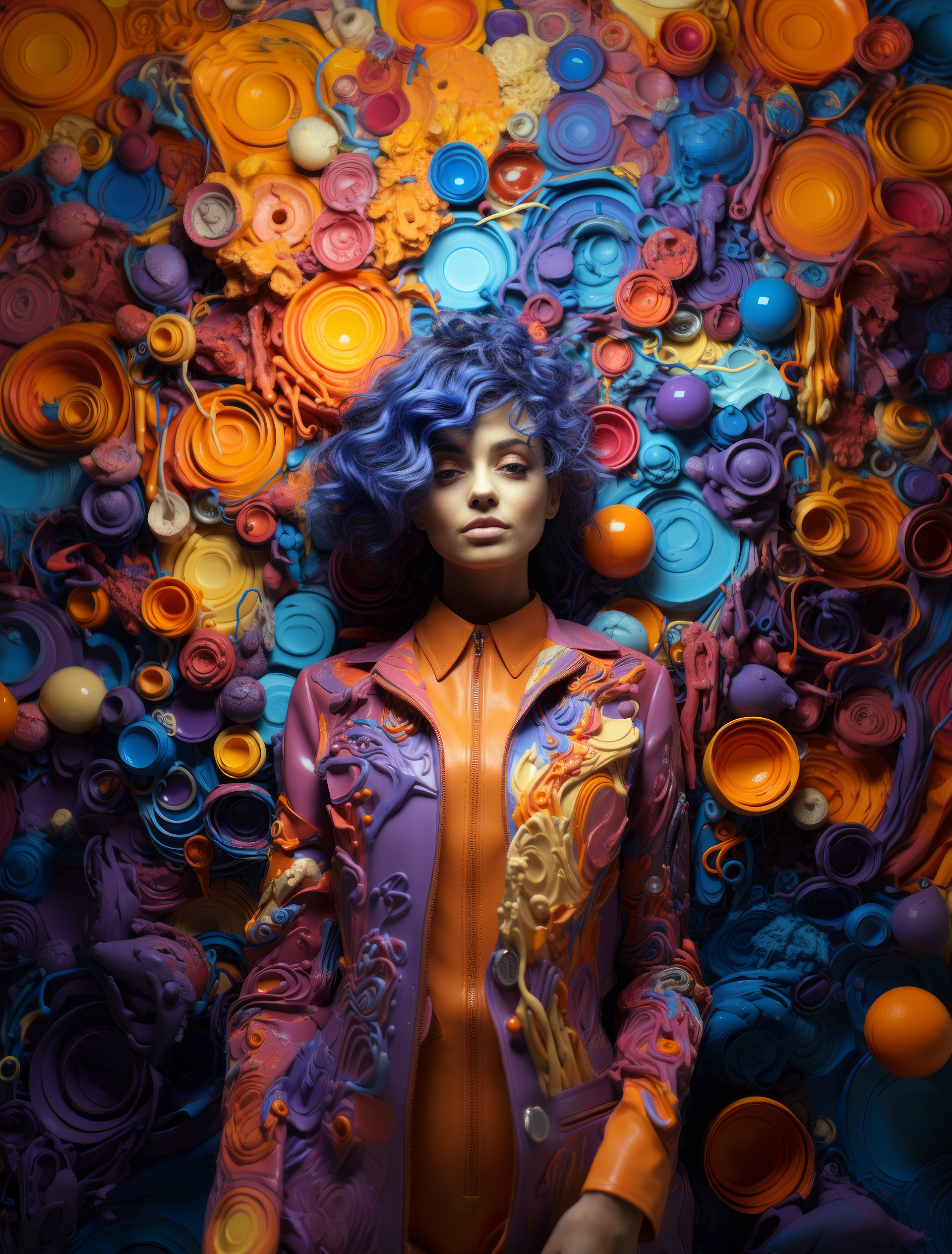 AI generated: Solarpunk media layering (Midjourney - Fashion)