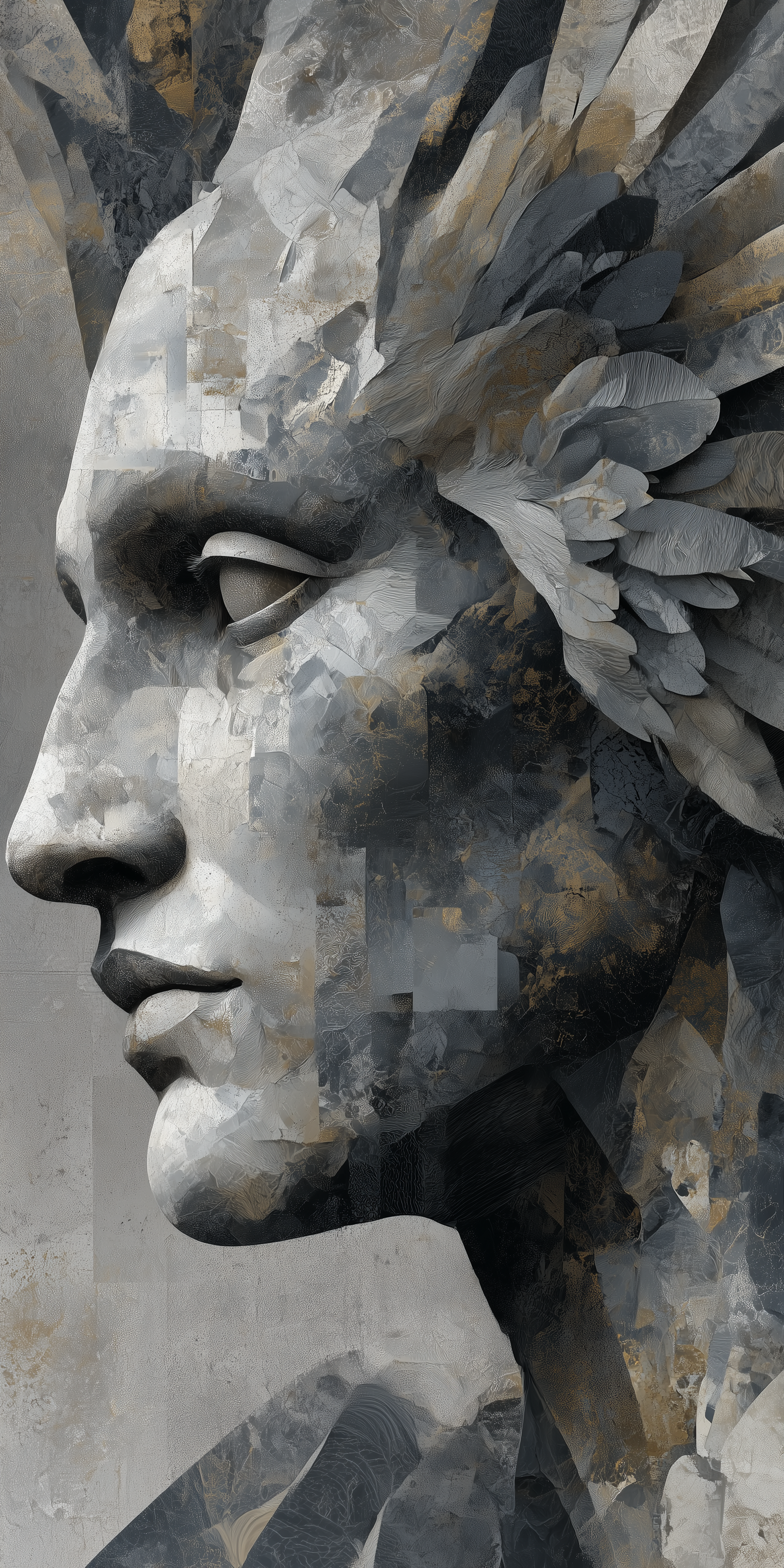 AI generated: Midjourney prompt: An intricate and surreal illustration of the head ... (Midjourney - Concept Art)