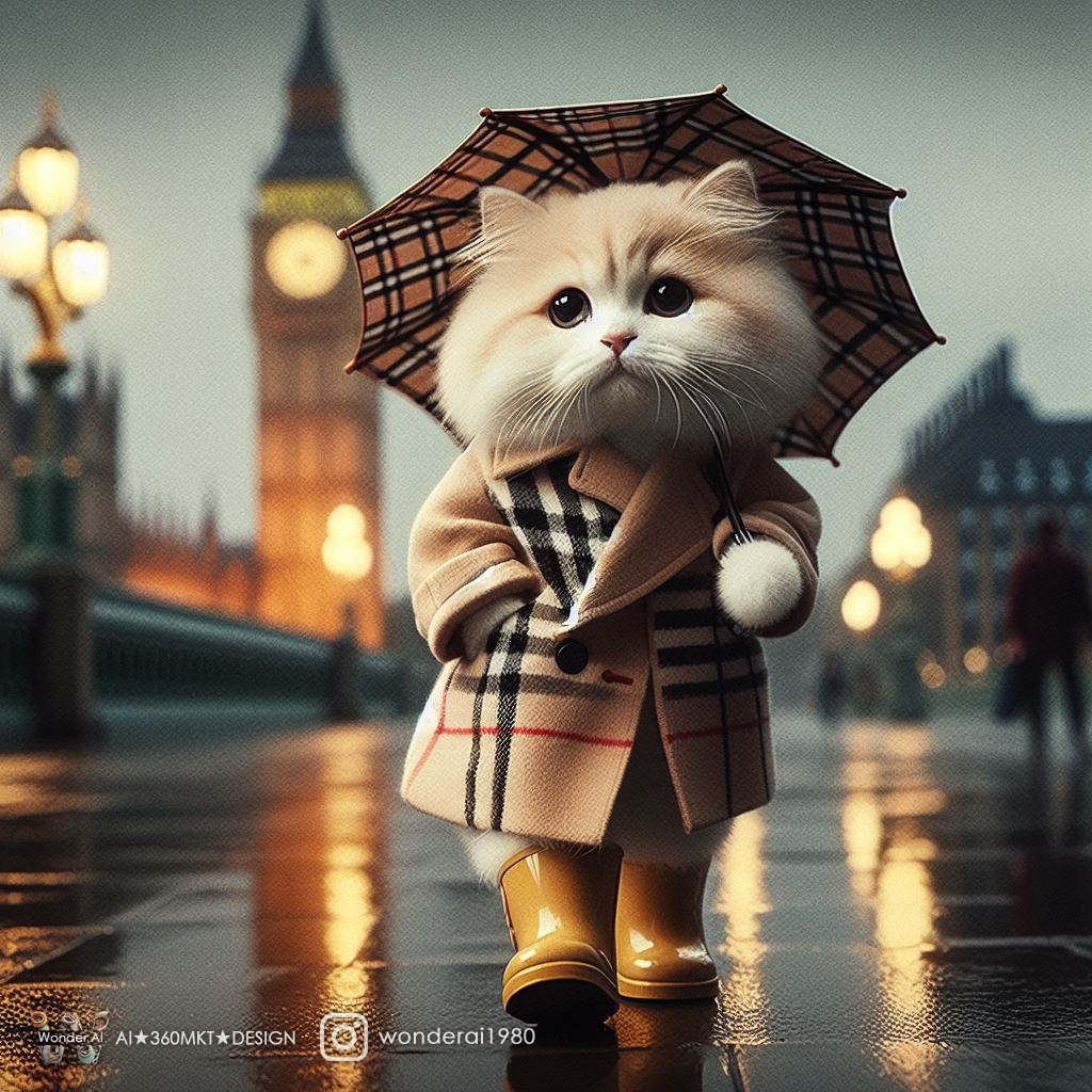 AI generated: Rainy England (DALL·E - Photography)