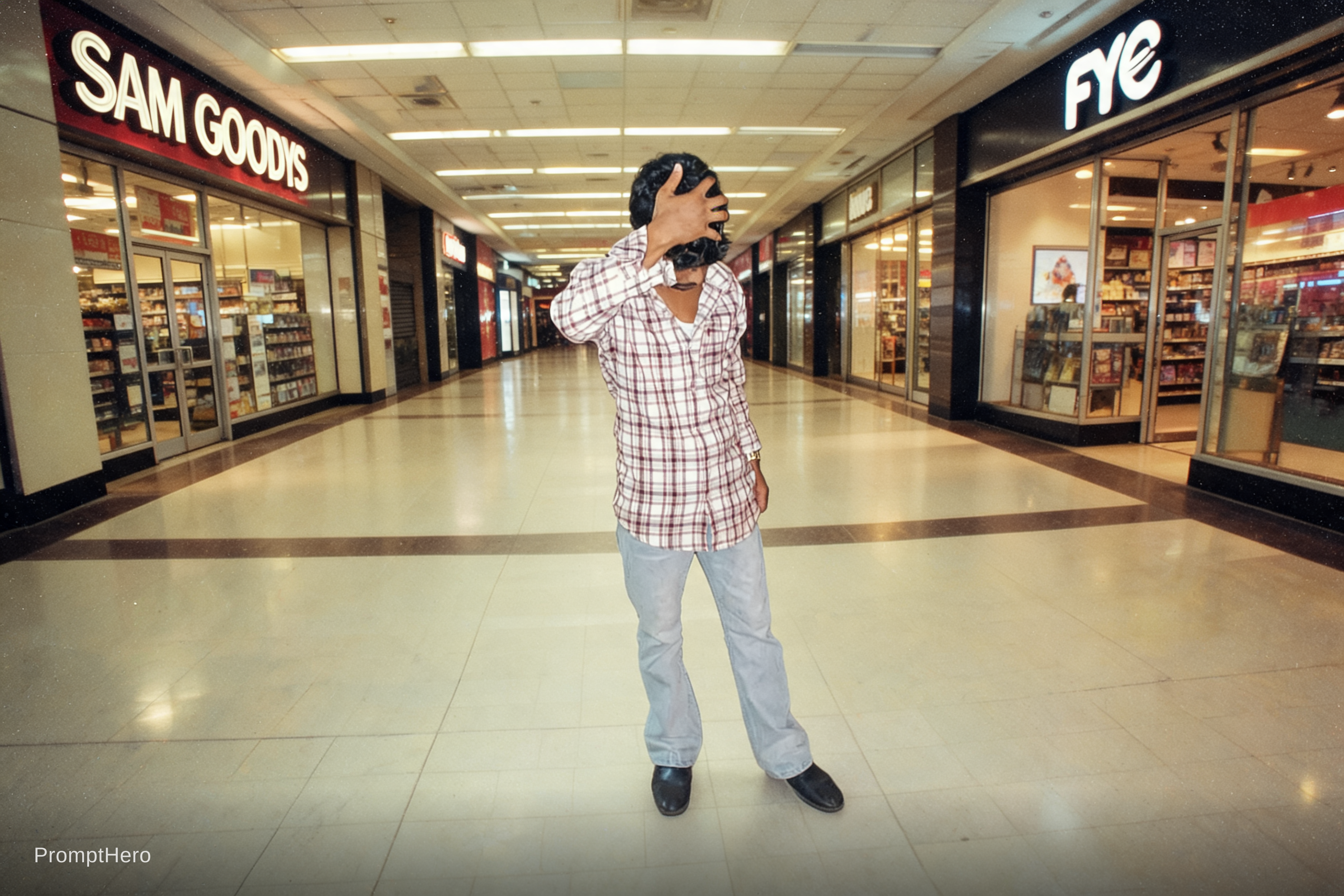 AI generated: Seedream 5 prompt: Kooky portraits of 90’s mall teens in retro clothi... (Seedream 5 - Concept Art)