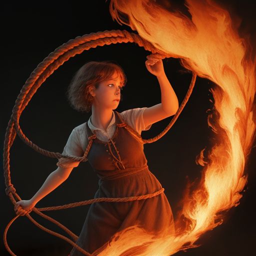 AI generated: DreamShaper prompt: rope on Fire (DreamShaper - Concept Art)