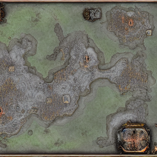 Stable Diffusion prompt: high fantasy, huge underworld sq...