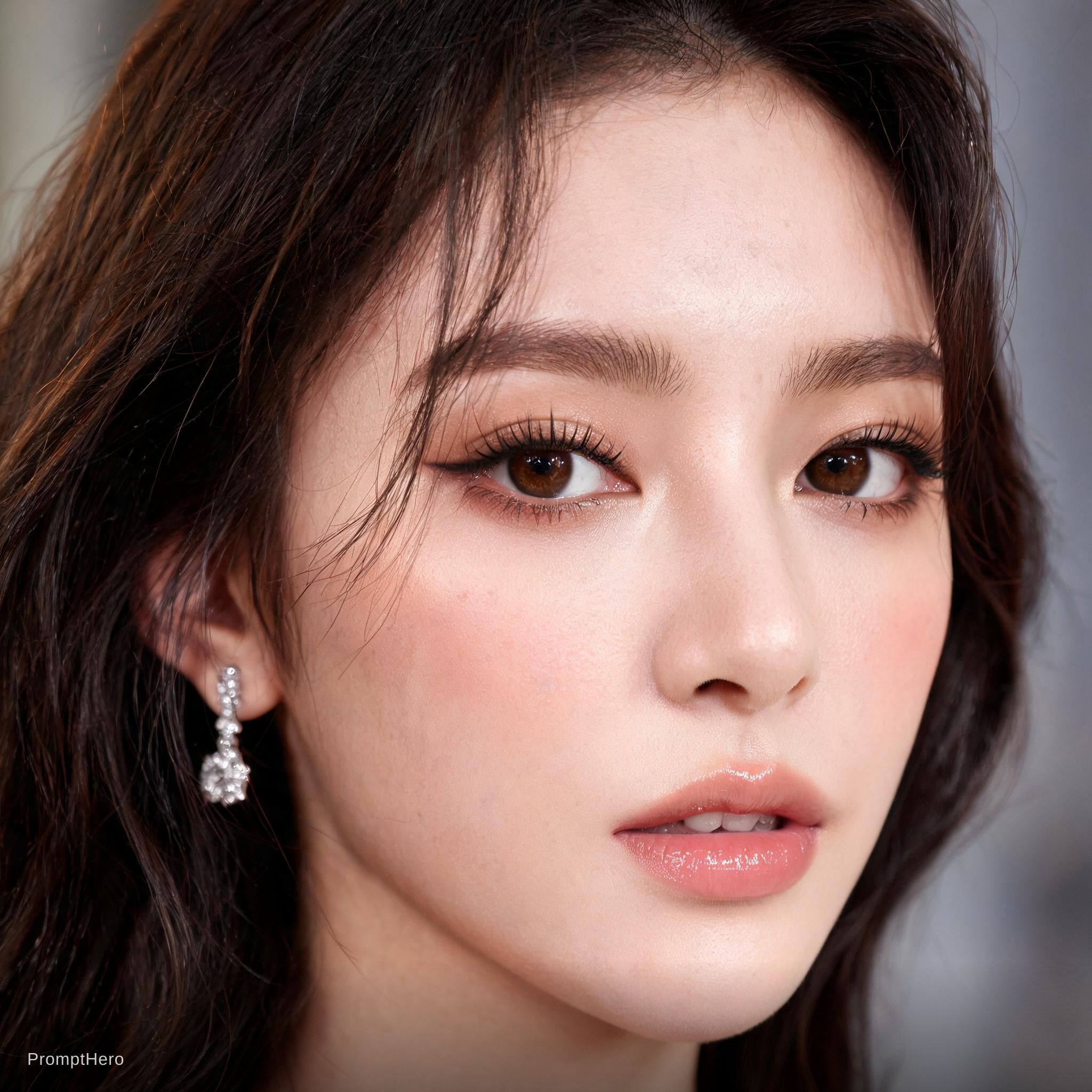 صورة مولدة بالذكاء الاصطناعي: Seedream 5 prompt: close-up of a stunning fashion model, ultra-realis (نموذج Seedream 5 - أزياء وموضة)
