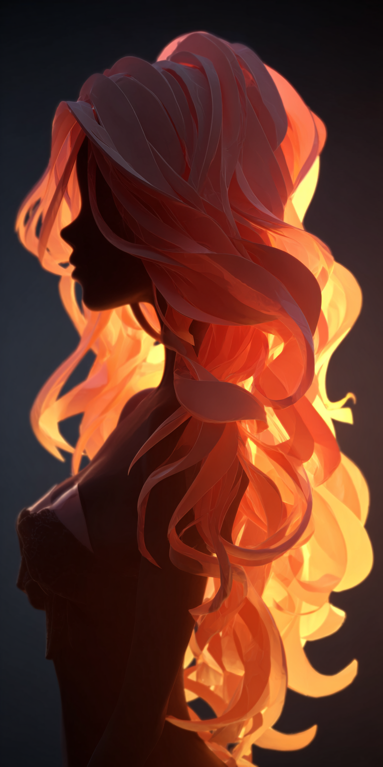 AI generated: Midjourney prompt: a painting of a blonde woman --chaos 75 --ar 1:2 -... (Midjourney - Portraits)