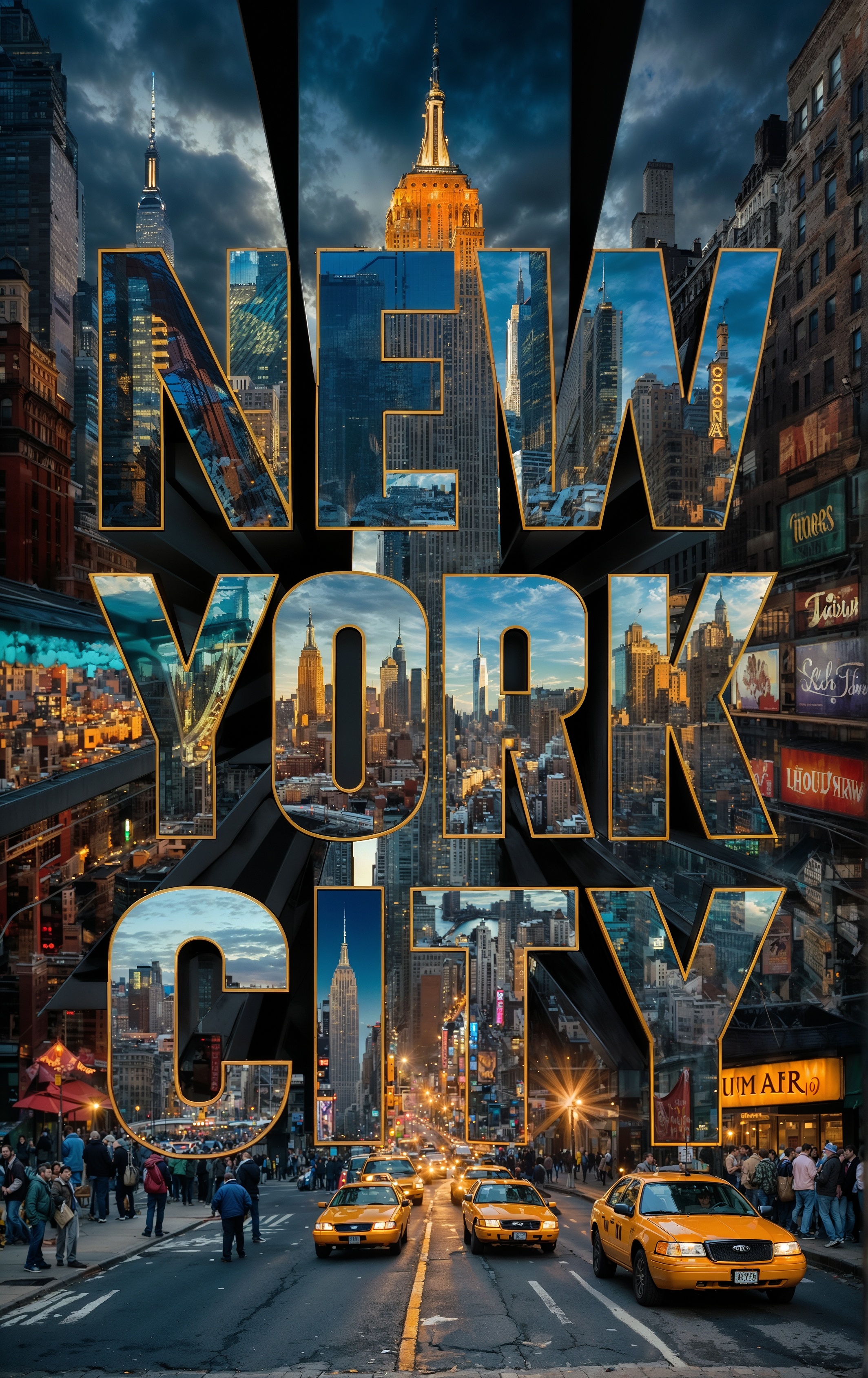 صورة مولدة بالذكاء الاصطناعي: New York City (نموذج Stable Diffusion - تصوير فوتوغرافي)