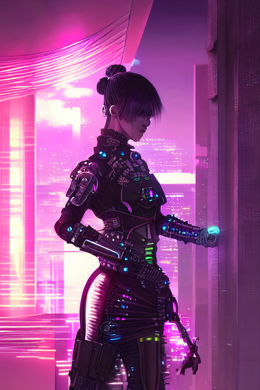 Stable Diffusion prompt: portrait futuristic fabulous cyb...