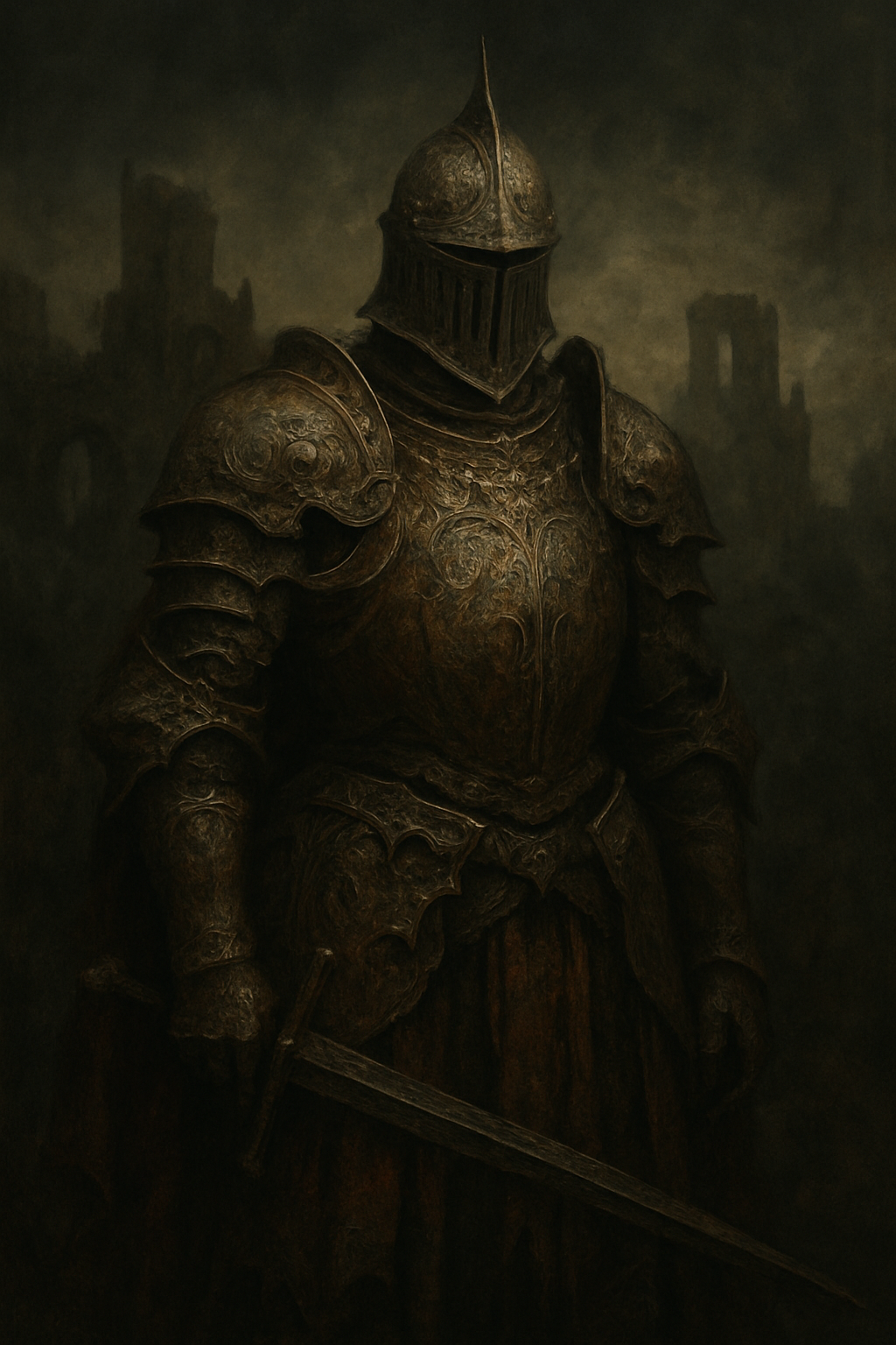 صورة مولدة بالذكاء الاصطناعي: In the style of John Blanche (نموذج ChatGPT Image - مناظر طبيعية)