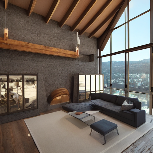 Stable Diffusion prompt: interior, house, modern design,