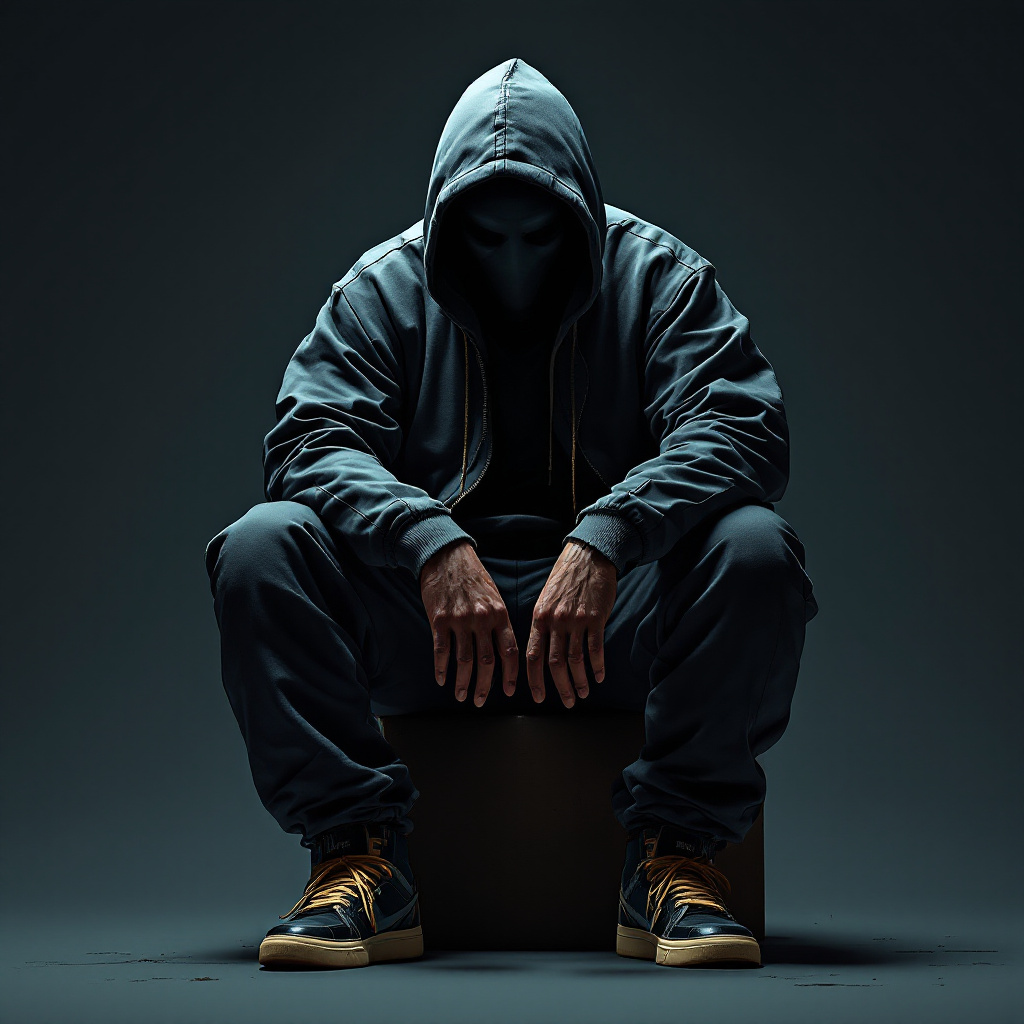 AI generated: FLUX prompt: image of a man in a hoodie and sneakers, high deta... (FLUX - Portraits)