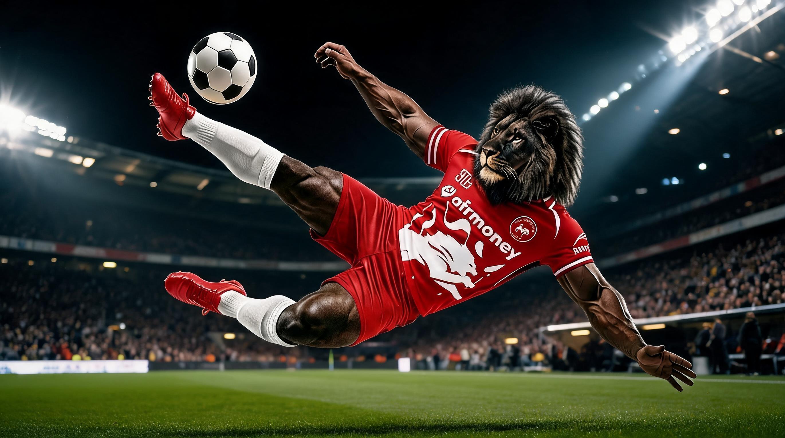 AI generated: Seedream 5 prompt: place the character in a football stadium at night... (Seedream 5 - Concept Art)