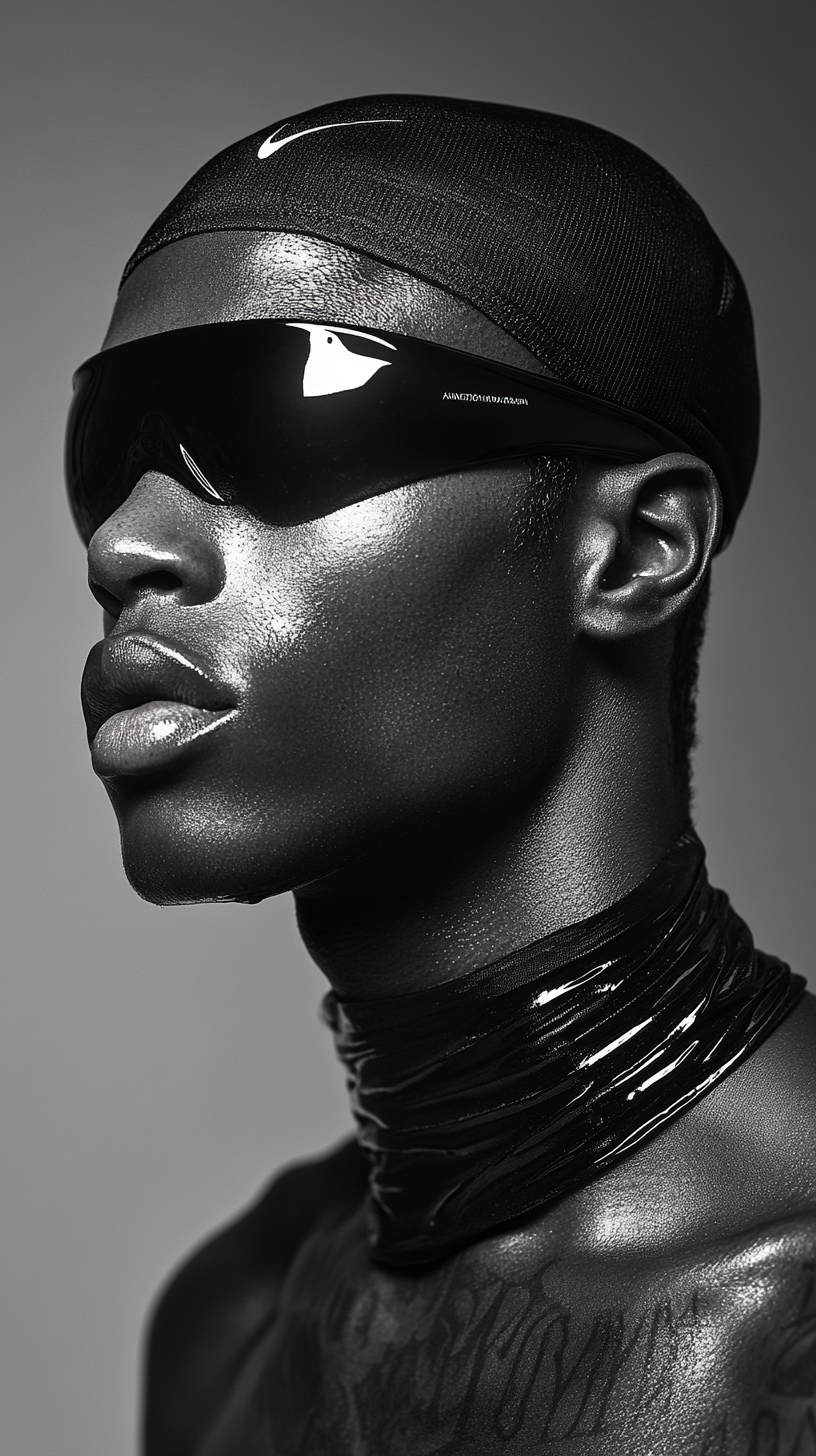 AI generated: Midjourney prompt: Symetrical ultra Closeup of a dope faced tattoed m... (Midjourney - Fashion)