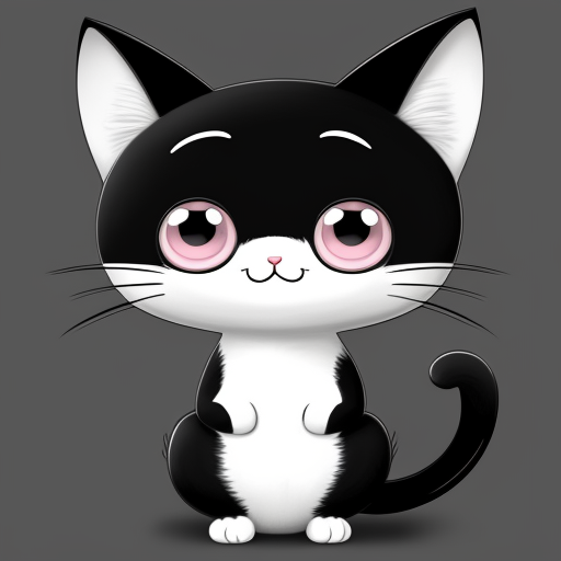 AI generated: DreamShaper prompt: Cute cartoon cat, smiling, big eyes, full body ani... (DreamShaper - Anime)