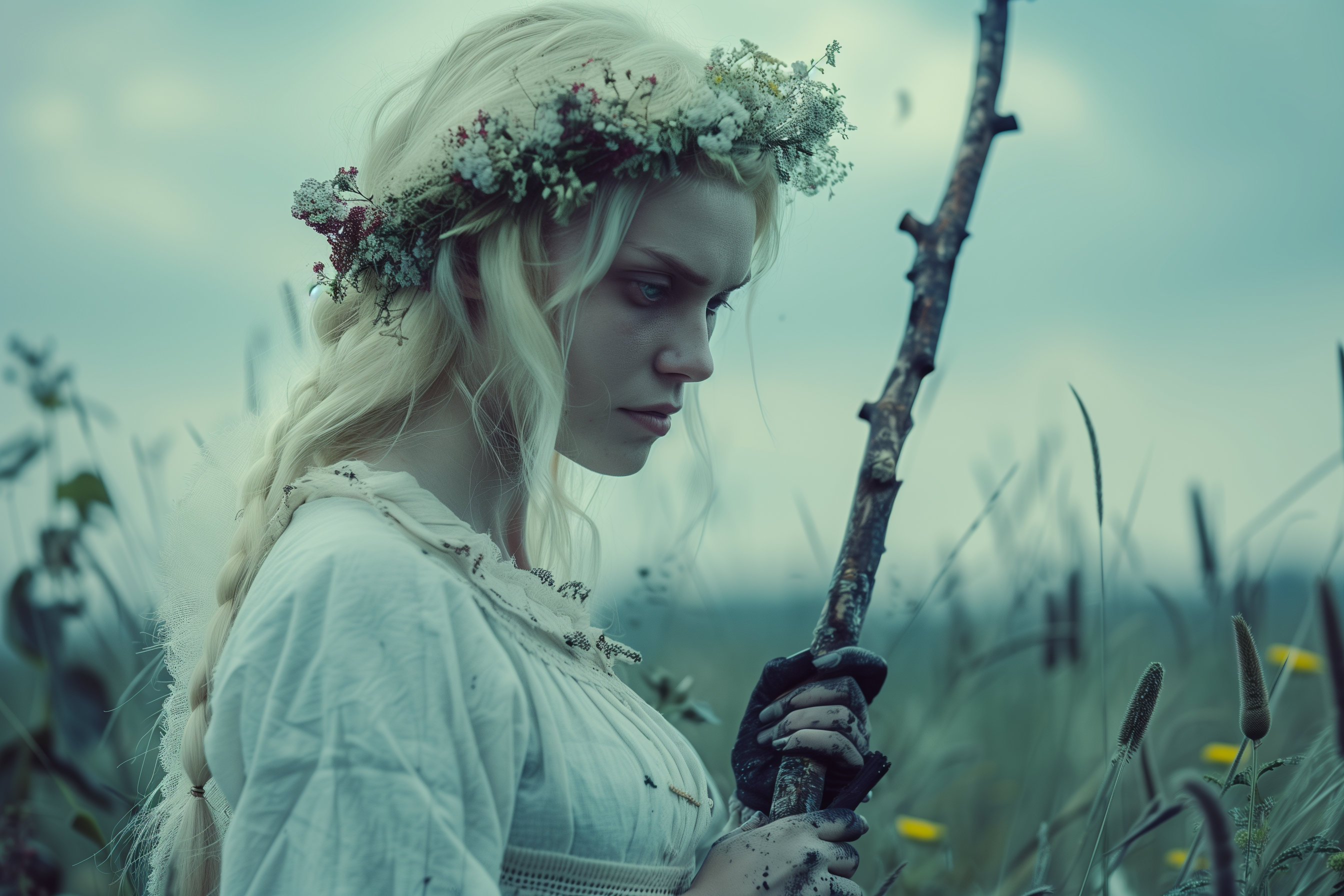 AI generated: Midjourney prompt: shot of Poludnitsa, a mythological character of Sl... (Midjourney - Portraits)
