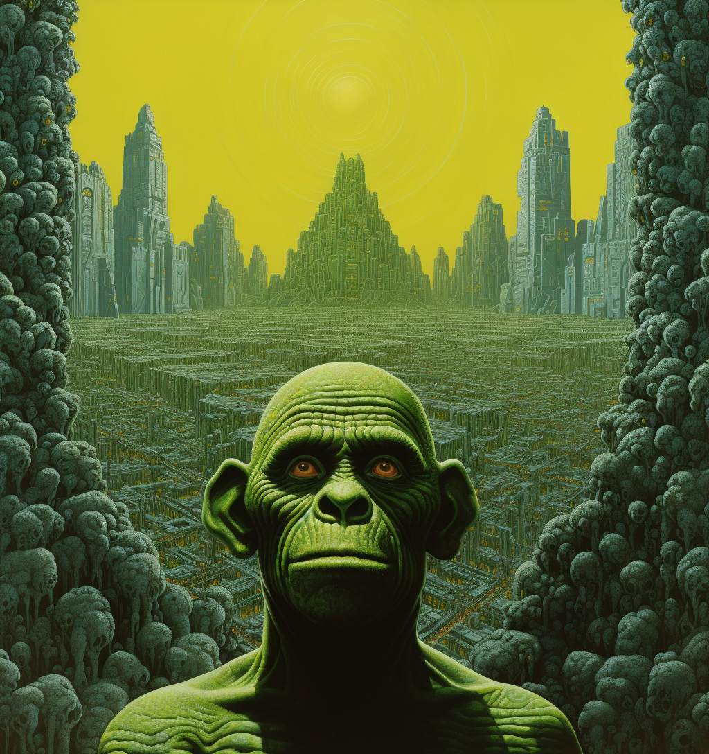 AI generated: Planet of the Apes (Midjourney - Concept Art)