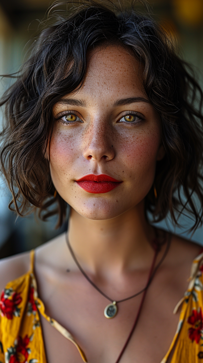 صورة مولدة بالذكاء الاصطناعي: Midjourney prompt: a realistic photo of a [very pretty 35 year old wo... (نموذج Midjourney - صور شخصية)
