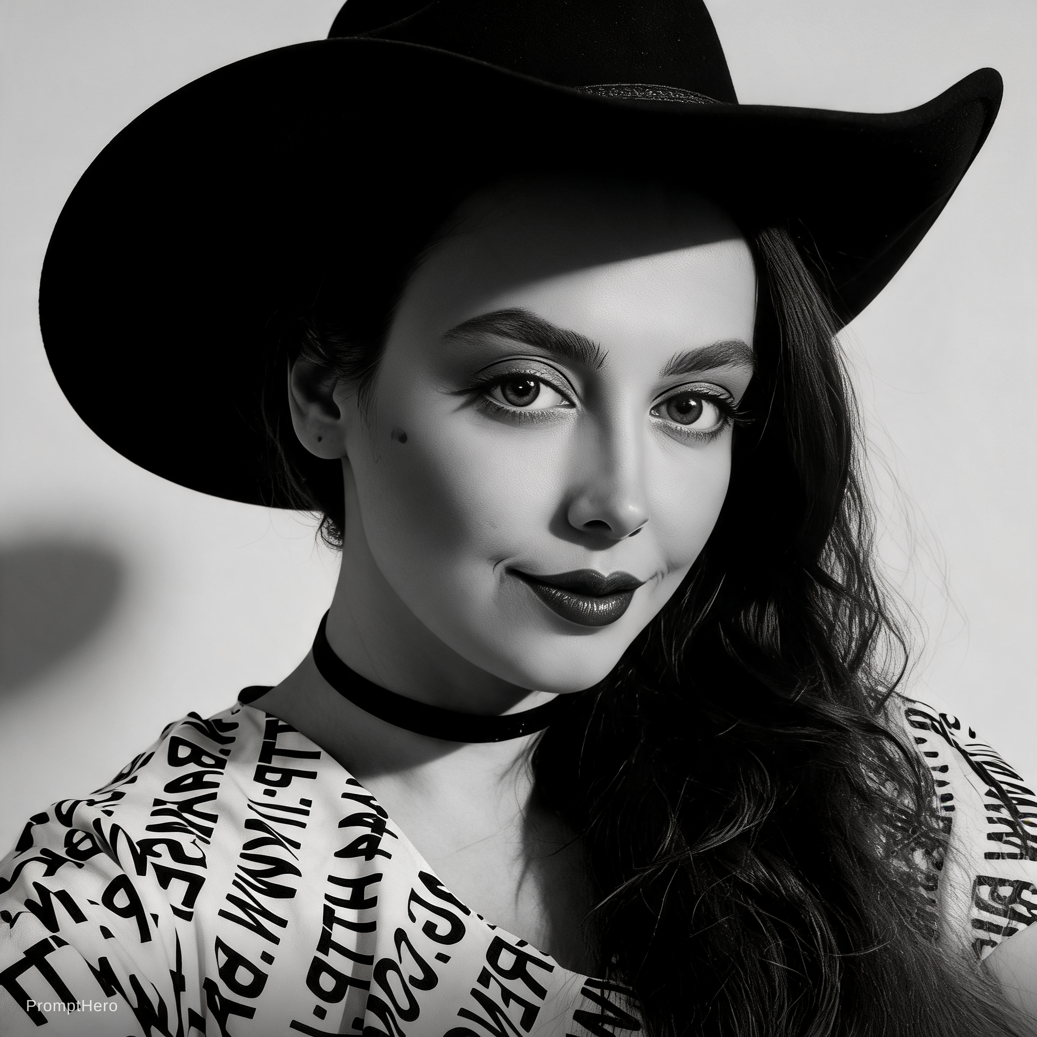 AI generated: Seedream 5 prompt: A striking, high-contrast black and white portrait... (Seedream 5 - Fashion)