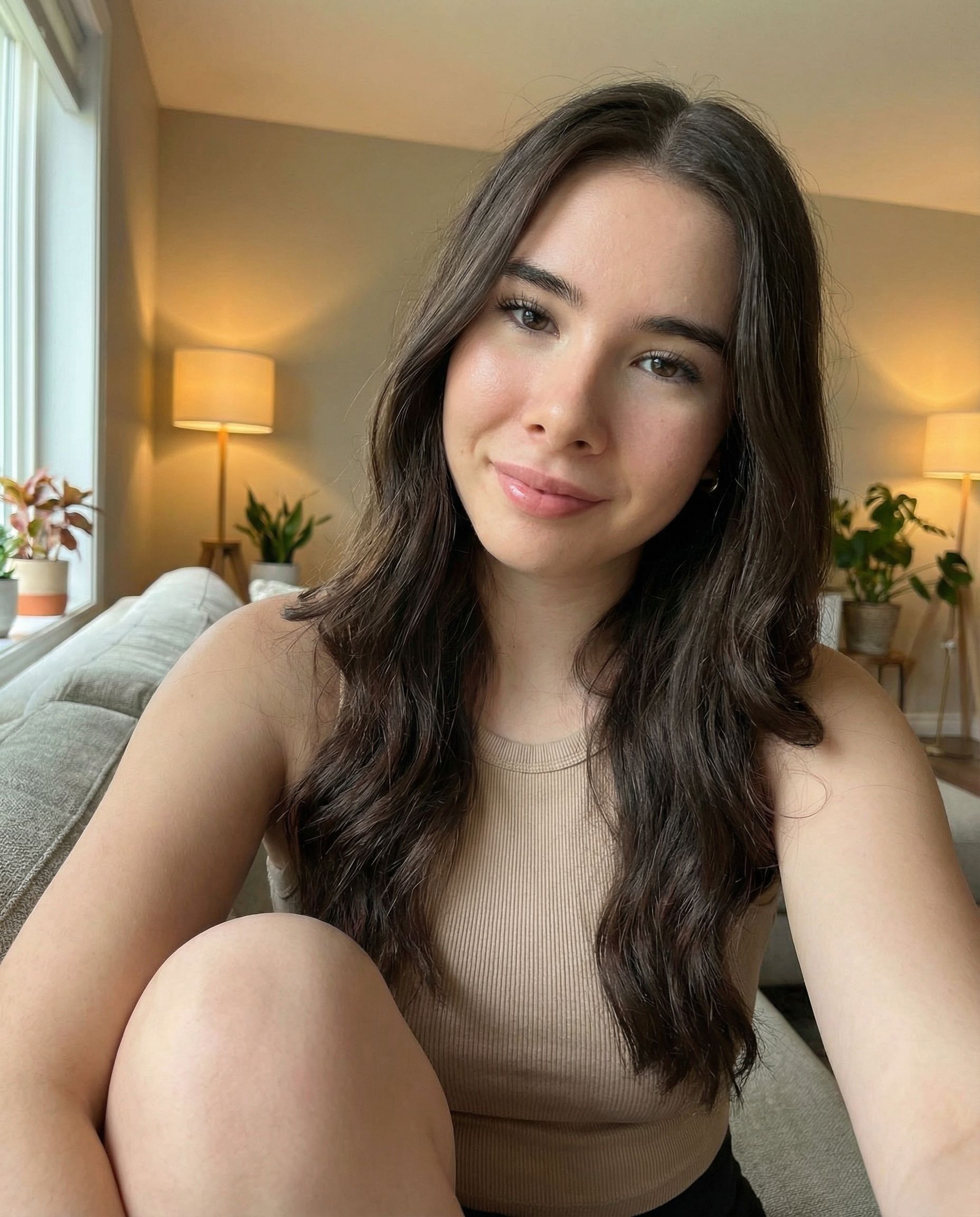 Nano Banana prompt: A hyper-realistic selfie of a 22-year-old young br... - Nano Banana