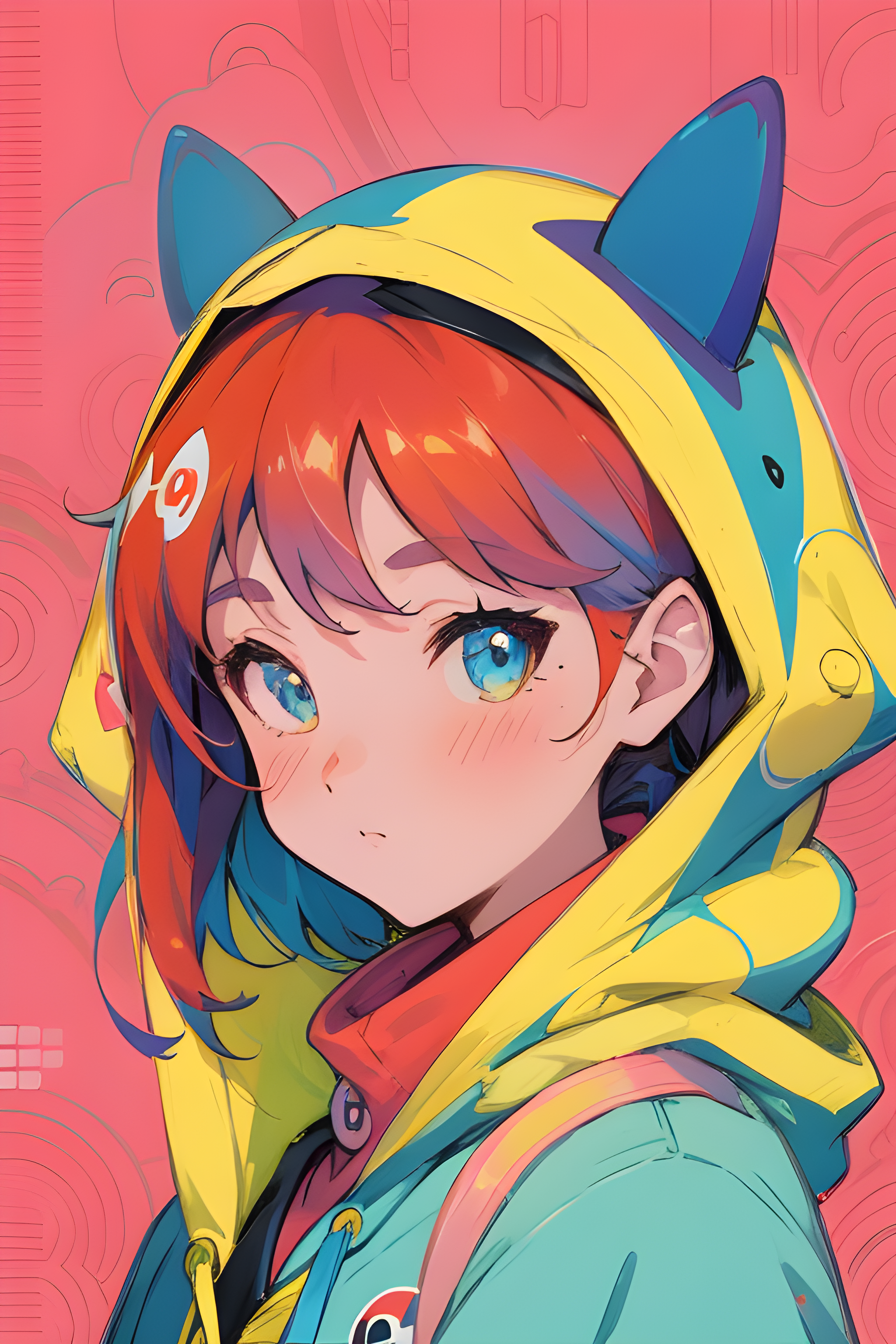 Counterfeit-V2.5 prompt: a close up of a person wearing a hoodie, a charact... - Counterfeit-V2.5