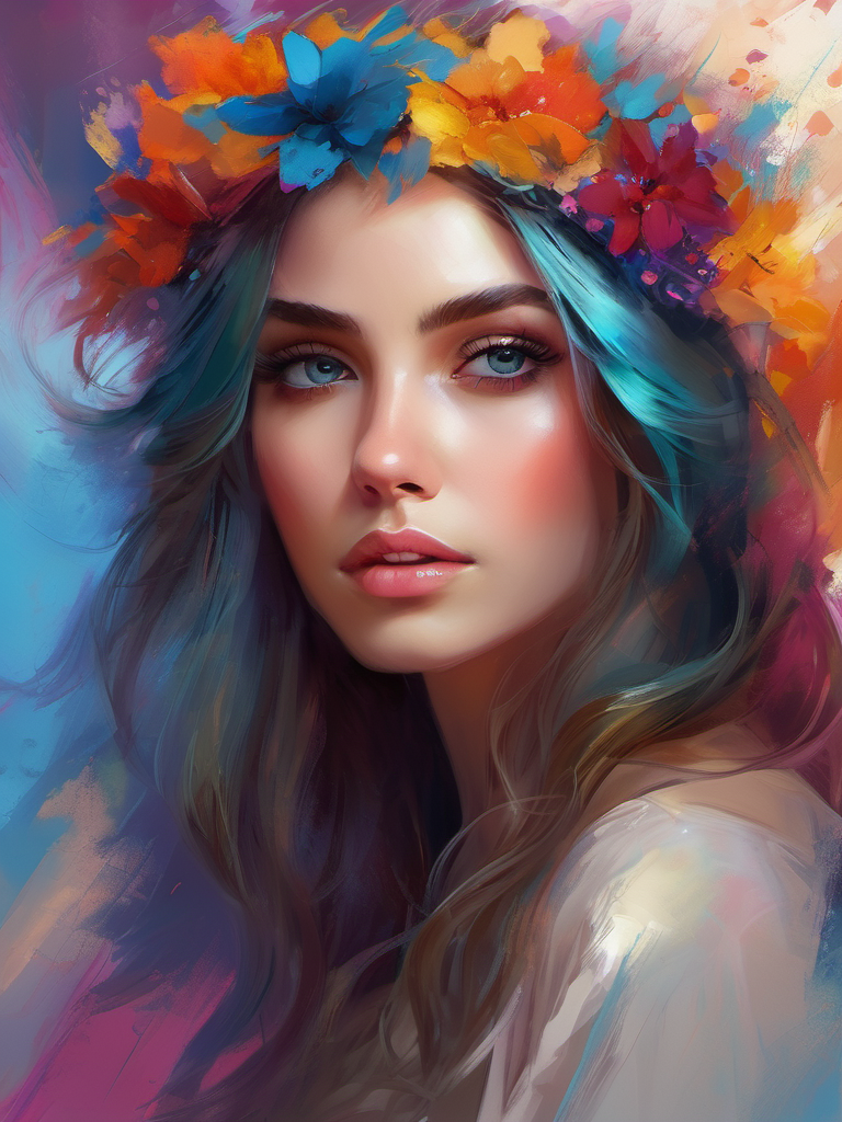 Stable Diffusion prompt: portrait of a girl, ethereal be...