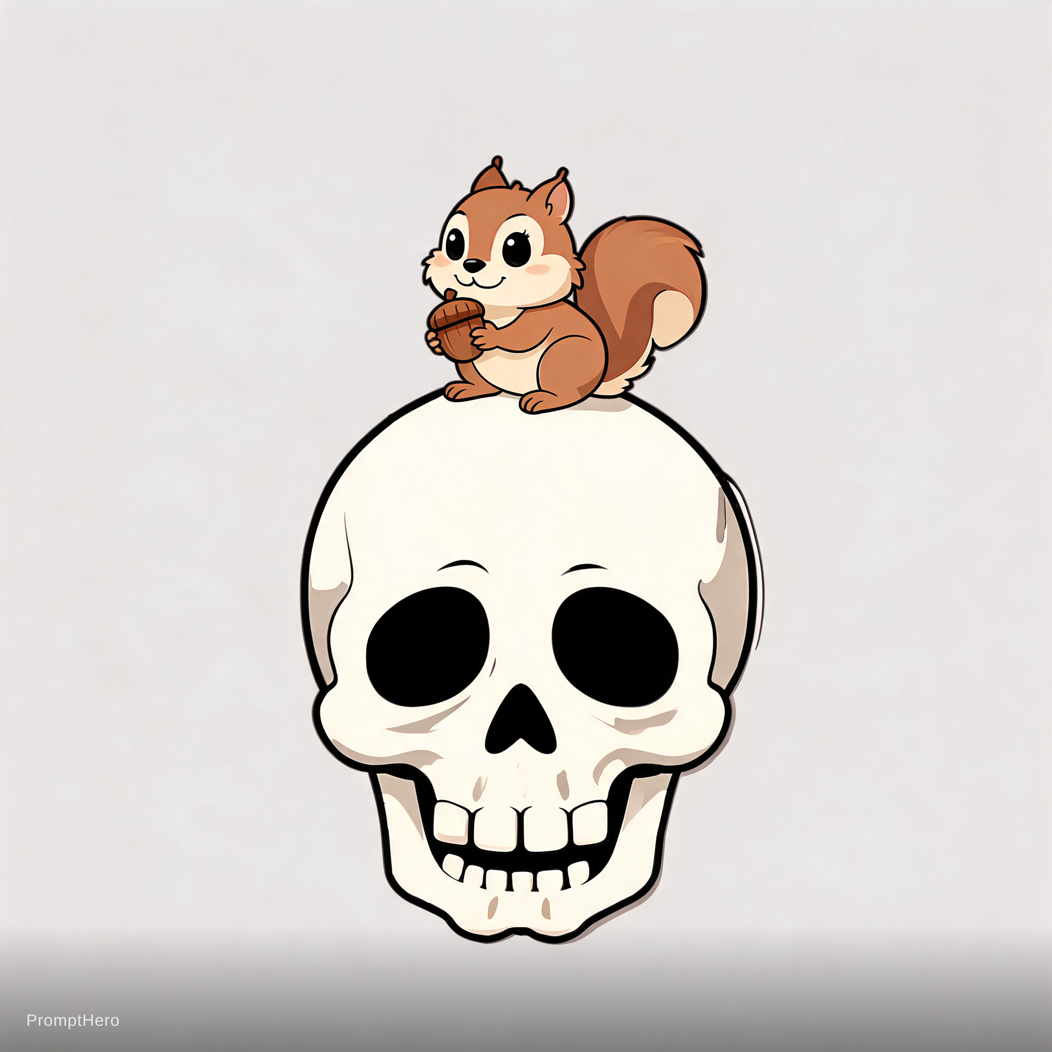 AI generated: Seedream 5 prompt: genera una foto de perfil de un esqueleto animado ... (Seedream 5 - Concept Art)