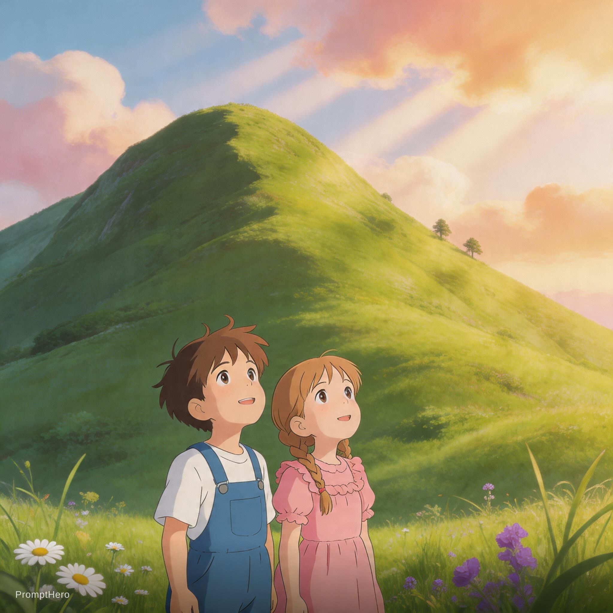 AI generated: Seedream 5 prompt: a highly detailed matte painting of a young boy an... (Seedream 5 - Anime)