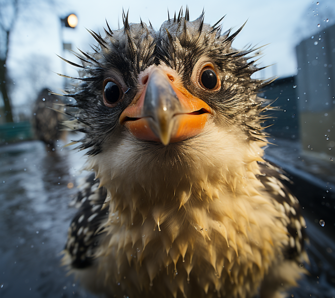 AI generated: Midjourney prompt: 3 cute penguins out in the snow making a selfie, i... (Midjourney - Photography)