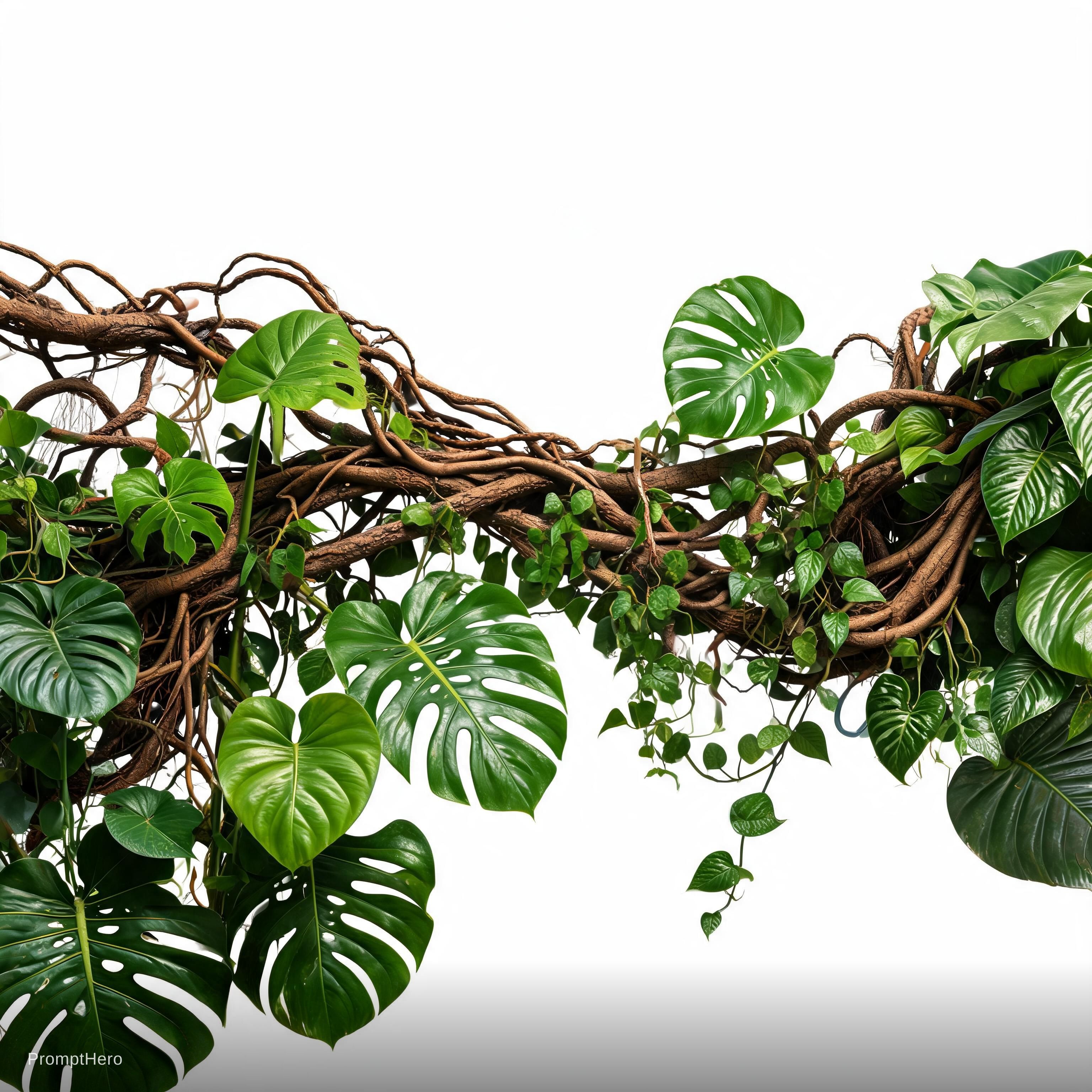 AI generated: Seedream 5 prompt: leaf tropical jungle just seperate the vines and l... (Seedream 5 - Concept Art)