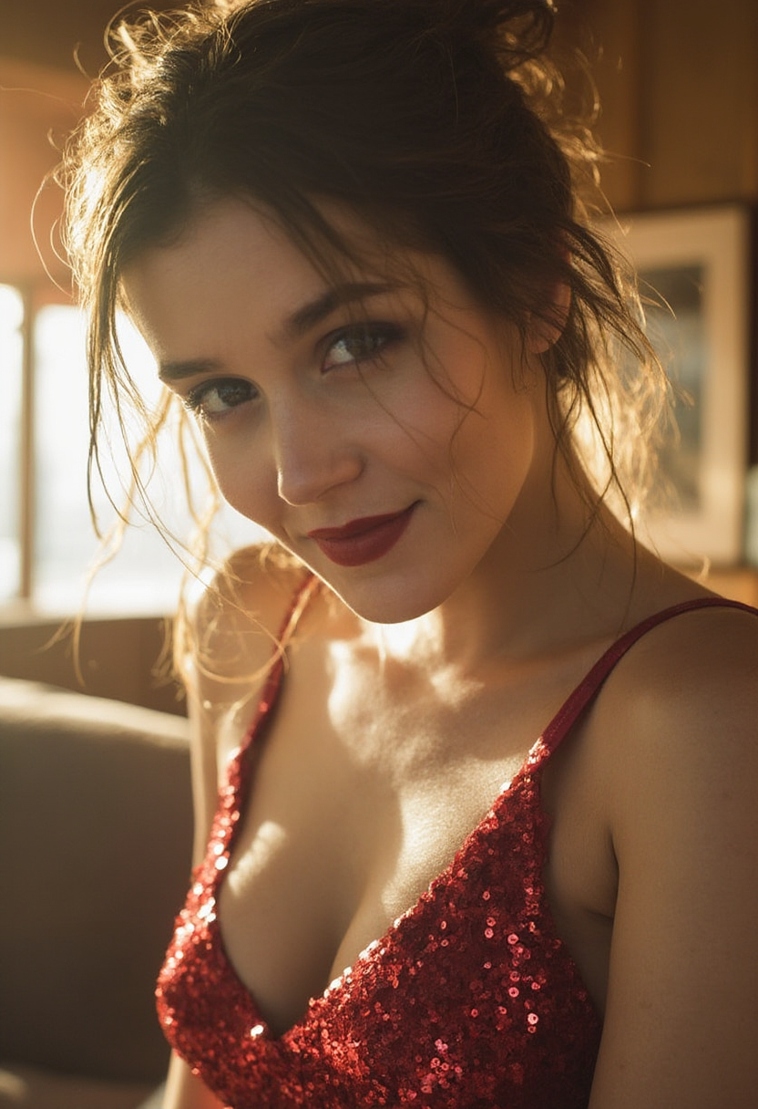 FLUX prompt: Capture a close-up portrait of a fit adult woman i... - FLUX
