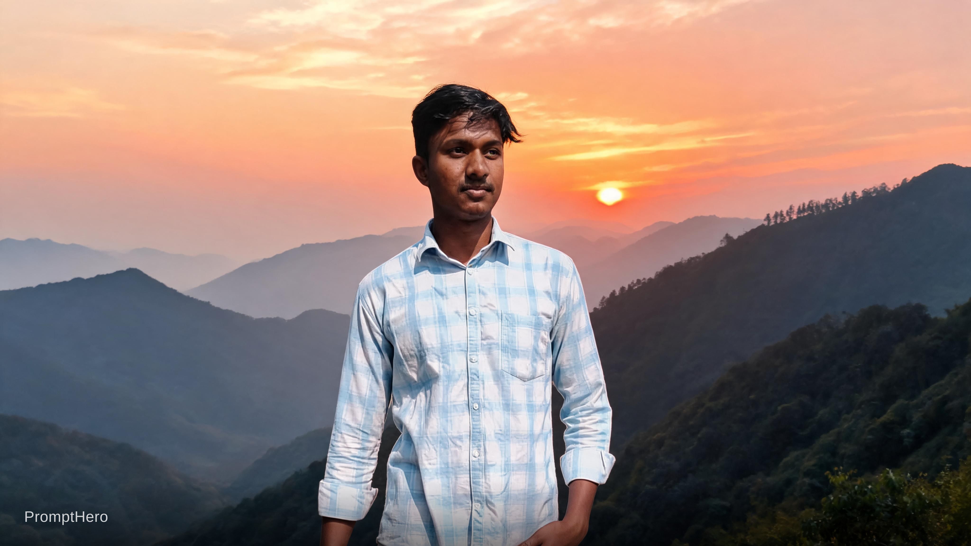 AI generated: Seedream 5 prompt: A beautiful mountain and sunrise (Seedream 5 - Landscapes)