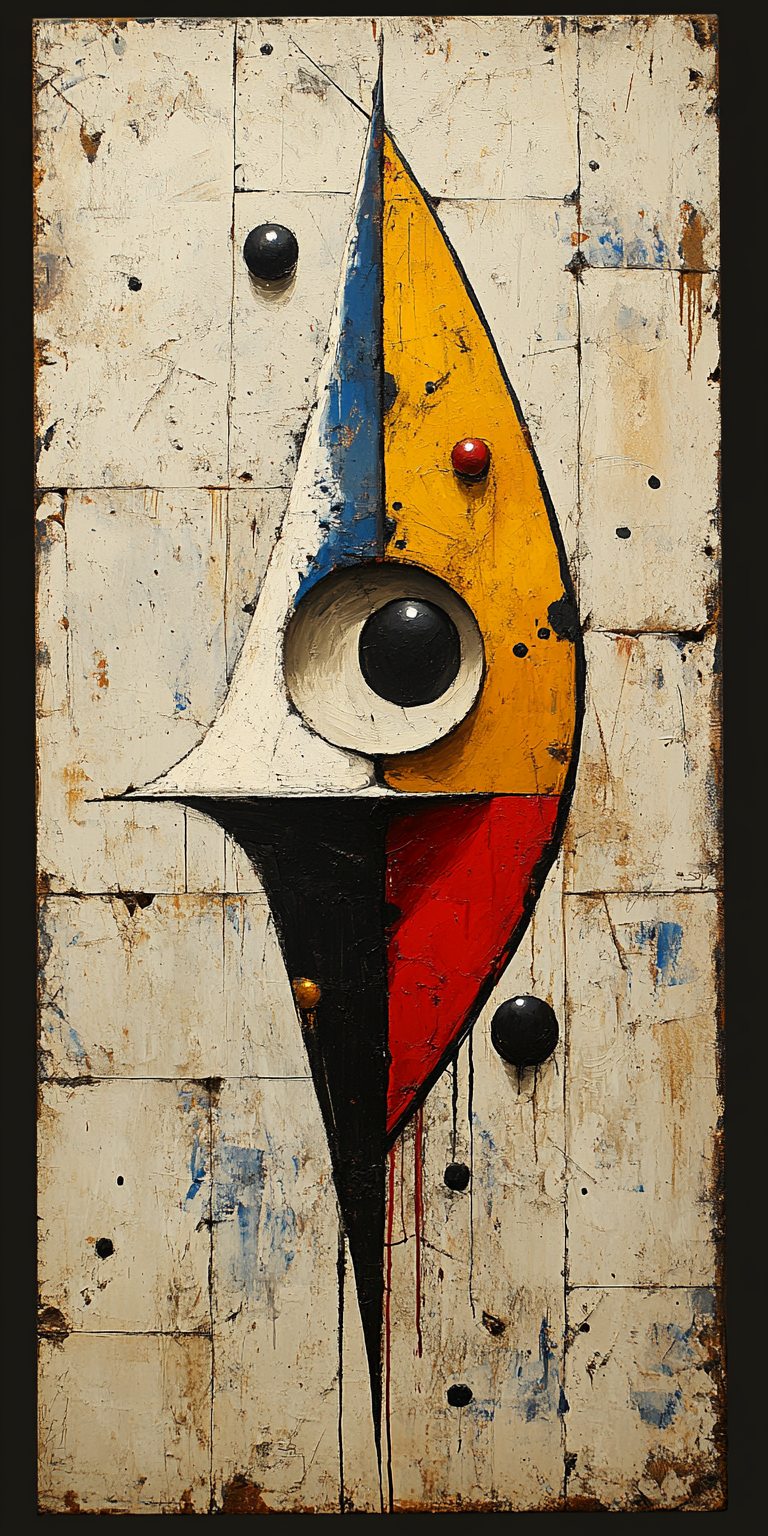 AI generated: Midjourney prompt: A chalk drawing of an abstract character, in the s... (Midjourney - Concept Art)