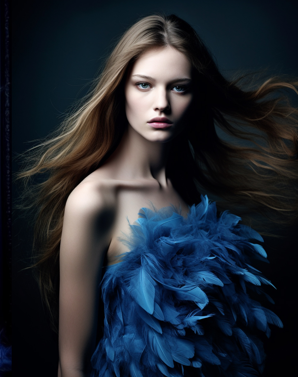AI generated: Midjourney prompt: photo of ethereal ((( single beautiful slavic long... (Midjourney - Fashion)