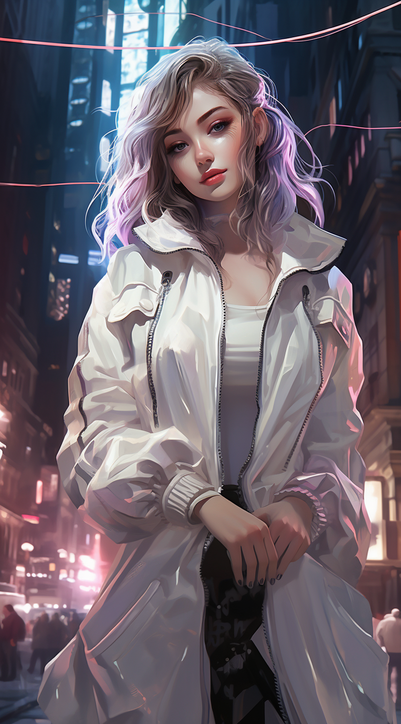 AI generated: White Jacket (Midjourney - Anime)