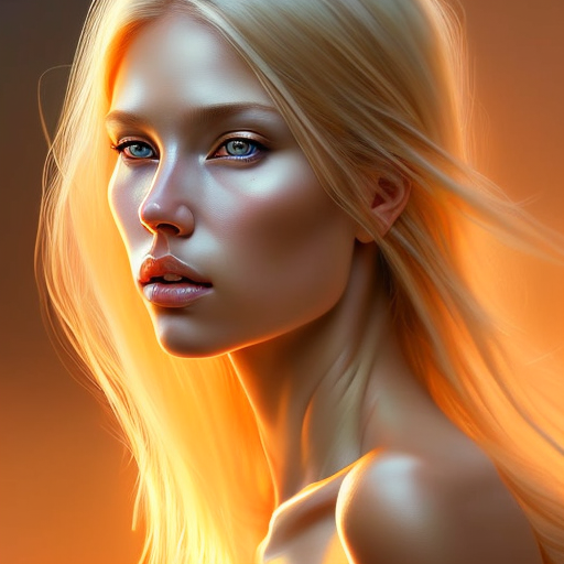 AI generated: Openjourney prompt: portrait of a gorgeous blond female in the style o... (Openjourney - Portraits)
