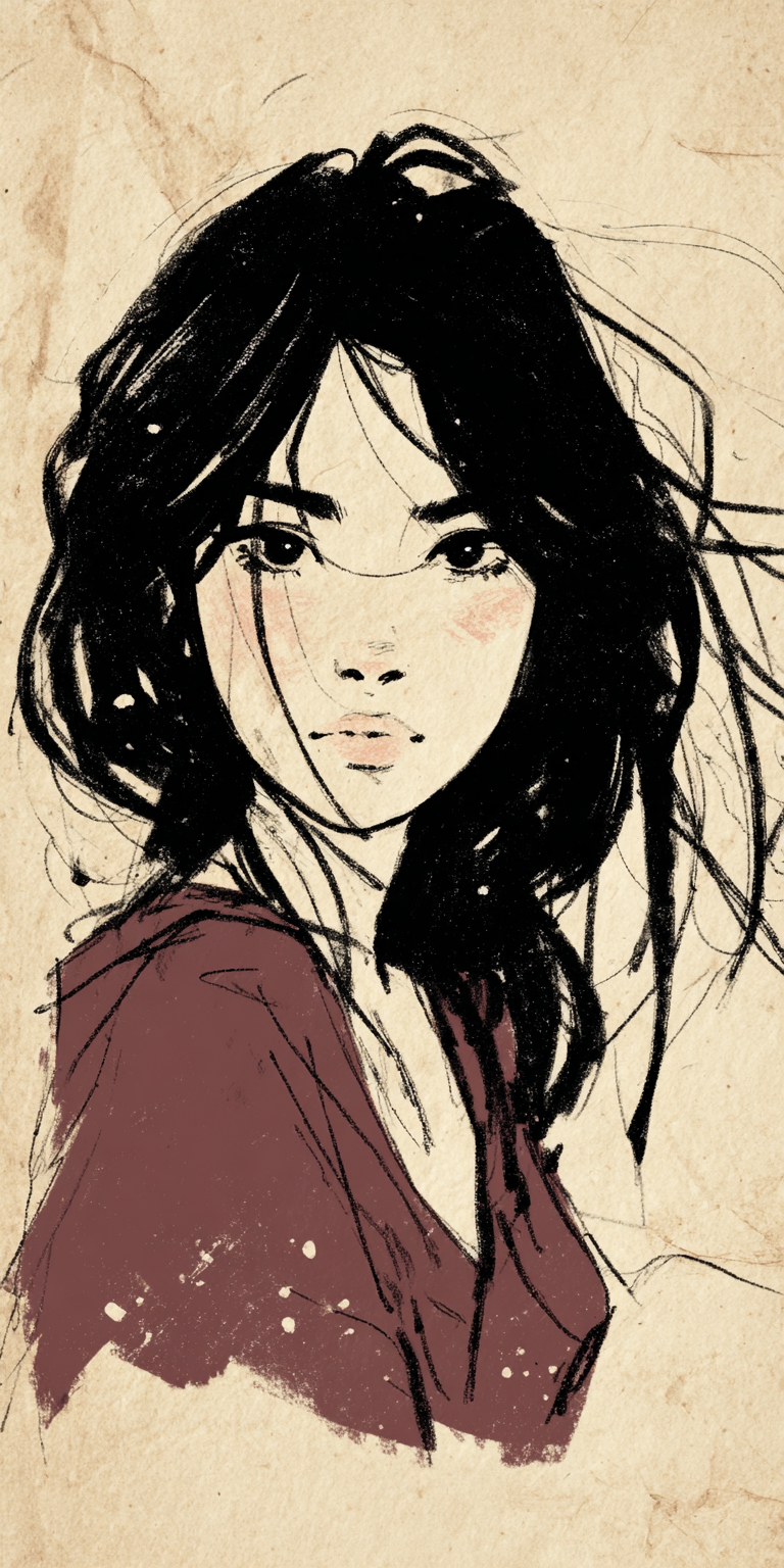 AI generated: Midjourney prompt: image of a woman, photorealistic detail, dark fair... (Midjourney - Portraits)